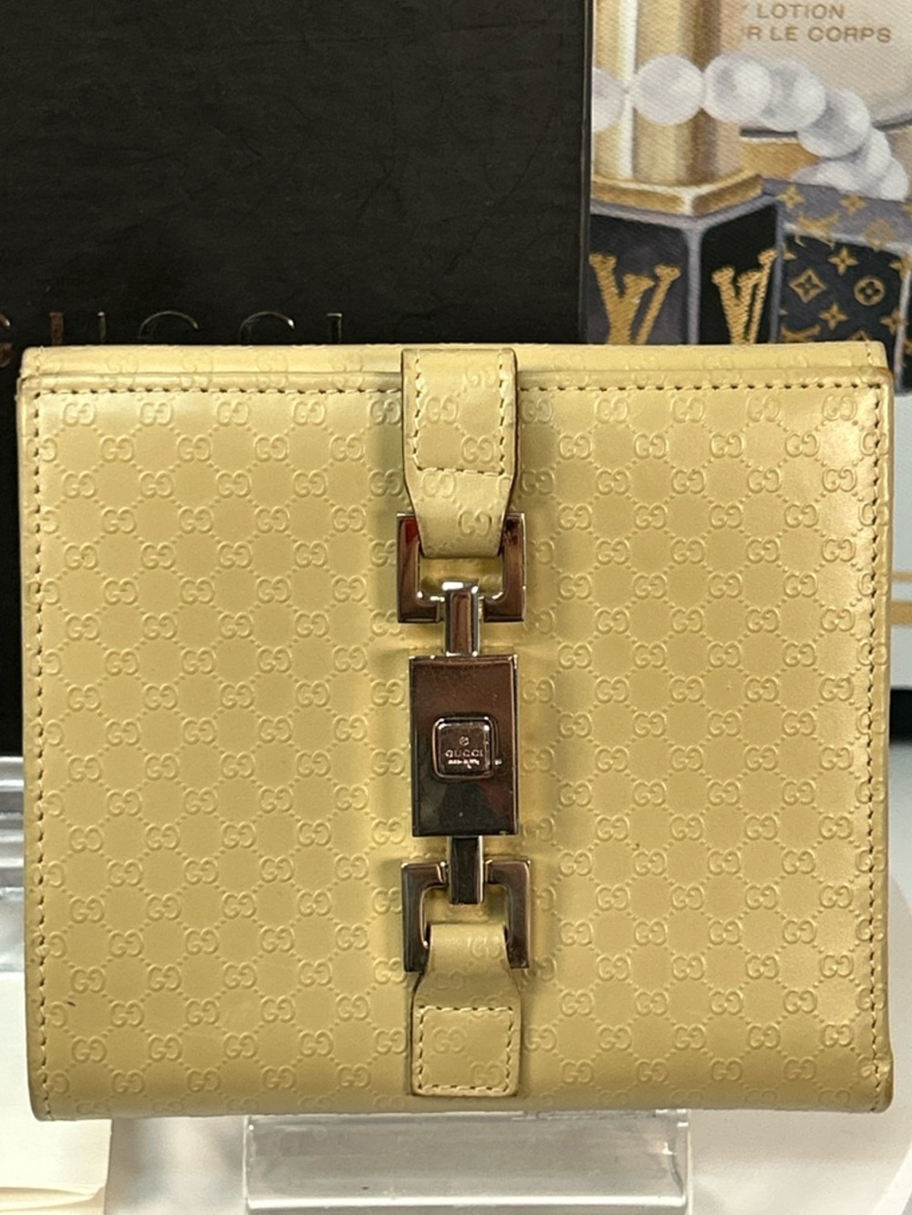 GUCCI Jackie Leather Bifold Wallet 😍🔥